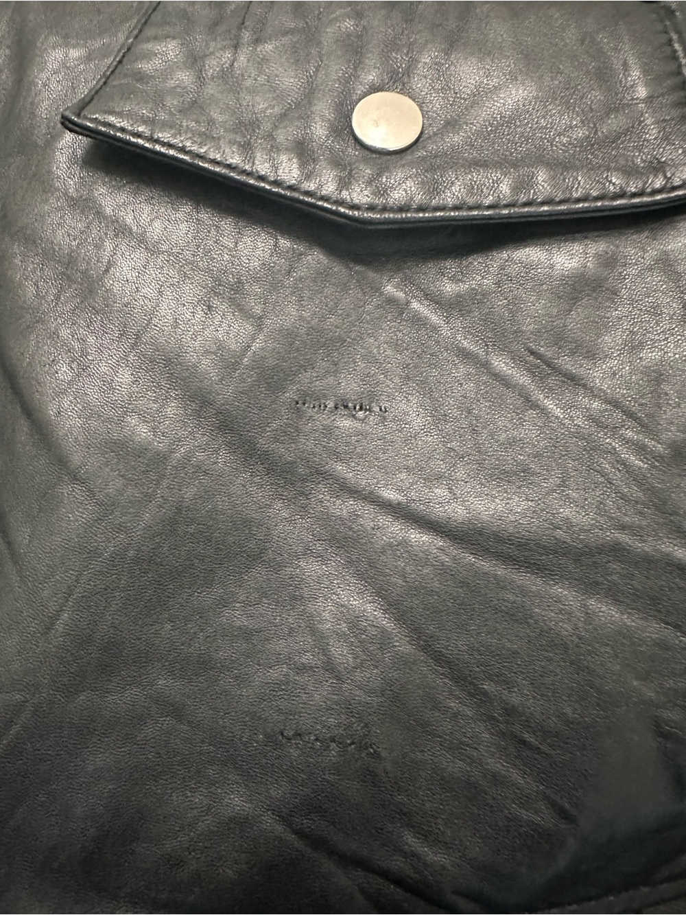Vtg Tannery West 90’s Blk Leather Asymmetric Zip Moto JKT Small Thermolite Biker - Picture 5 of 12